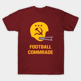 Football Commrade Helmet - Burgundy T-Shirt